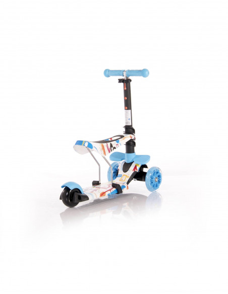 Trotineta pentru copii Smart Plus, Blue Tracery,10390030003 Trotineta pentru copii Smart Plus, Blue Tracery,10390030003