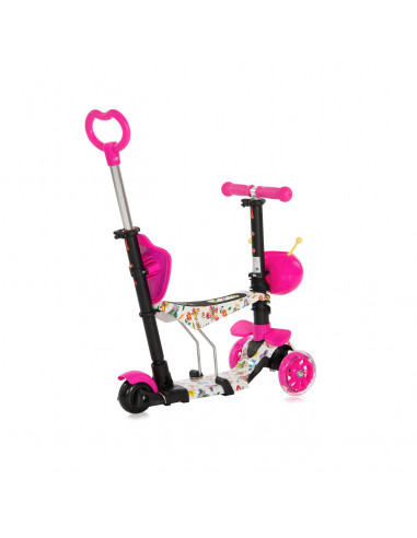 Trotineta pentru copii Smart Plus, Pink Butterfly,10390030011