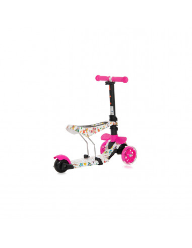 Trotineta pentru copii Smart Plus, Pink Butterfly,10390030011