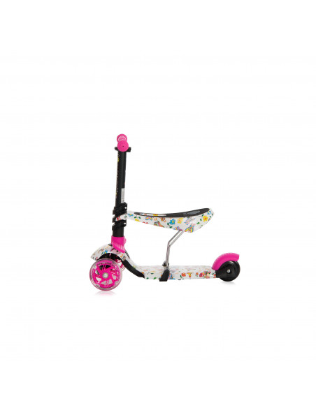 Trotineta pentru copii Smart Plus, Pink Butterfly,10390030011