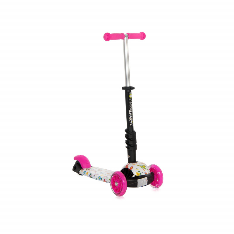 Trotineta pentru copii Smart Plus, Pink Butterfly,10390030011