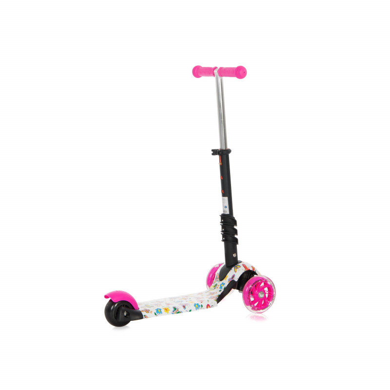 Trotineta pentru copii Smart Plus, Pink Butterfly,10390030011
