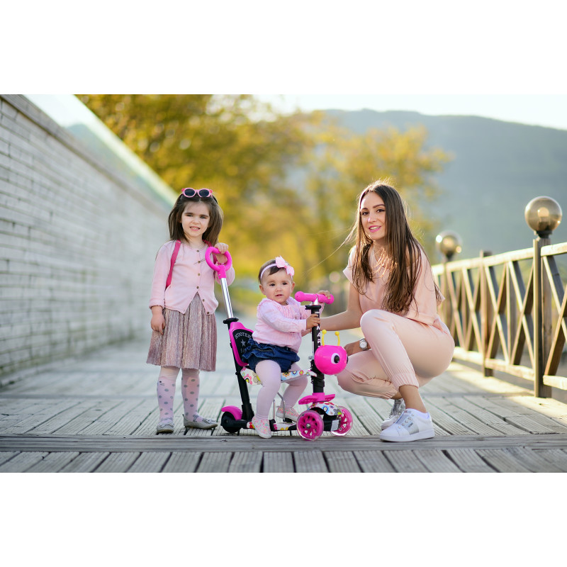 Trotineta pentru copii Smart Plus, Pink Butterfly,10390030011