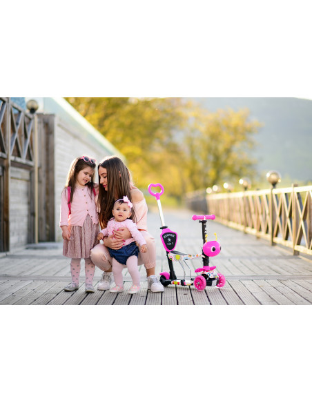 Trotineta pentru copii Smart Plus, Pink Butterfly,10390030011