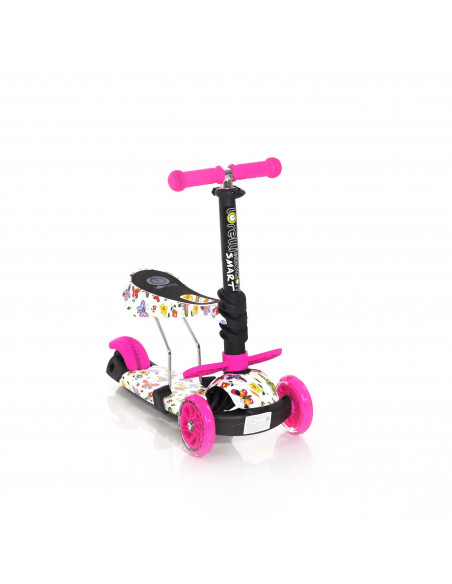 Trotineta pentru copii Smart, Pink Butterfly,10390020011