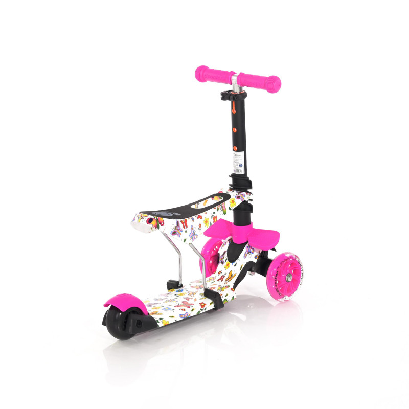 Trotineta pentru copii Smart, Pink Butterfly,10390020011