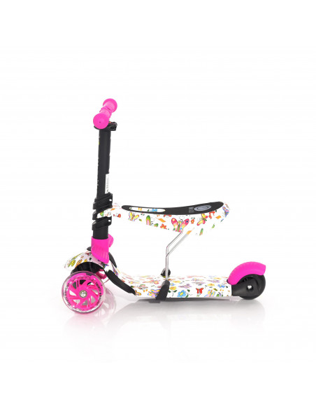 Trotineta pentru copii Smart, Pink Butterfly,10390020011