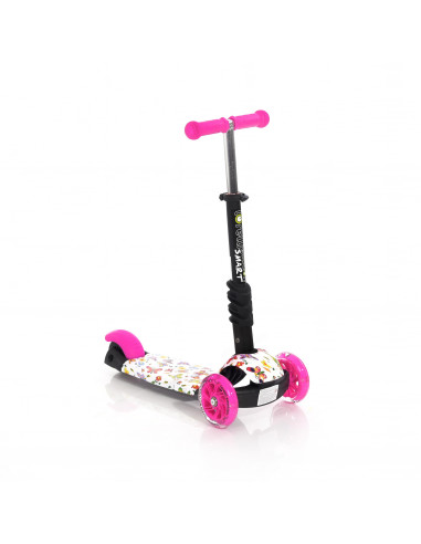 Trotineta pentru copii Smart, Pink Butterfly,10390020011