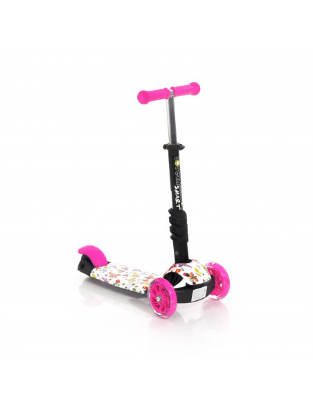 Trotineta pentru copii Smart, Pink Butterfly,10390020011