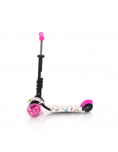 Trotineta pentru copii Smart, Pink Butterfly,10390020011