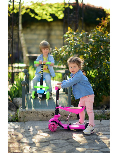 Trotineta pentru copii Smart, Pink Butterfly,10390020011