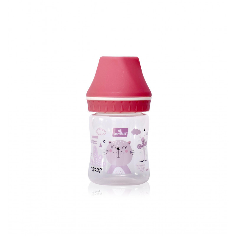 Biberon cu gat larg, 0 luni+, 125 ml, My Friend, culori