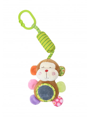 Jucarie de plus, 13 cm, clopotel, cu oglinda, 0 luni+