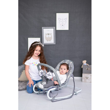 Fotoliu balansoar Eliza, Beige Daisy,10110142125