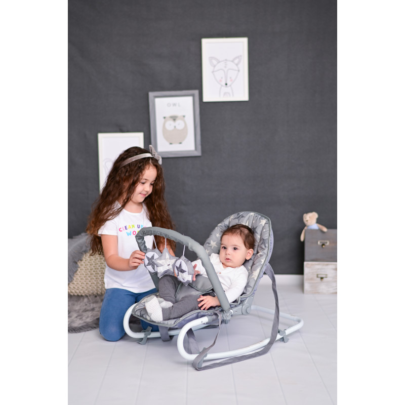 Fotoliu balansoar Eliza, Beige Daisy,10110142125