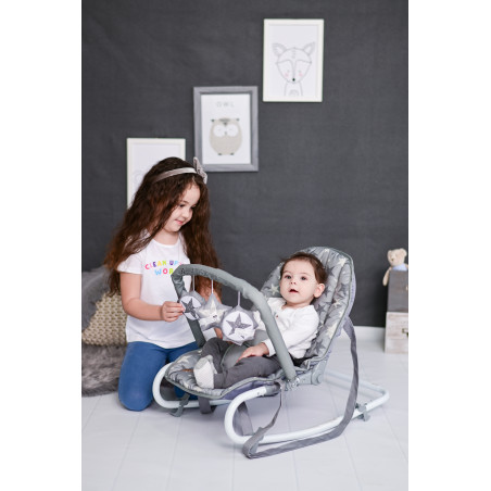 Fotoliu balansoar Eliza, Beige Daisy,10110142125