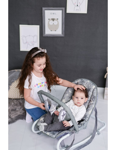 Fotoliu balansoar Eliza, Beige Daisy,10110142125