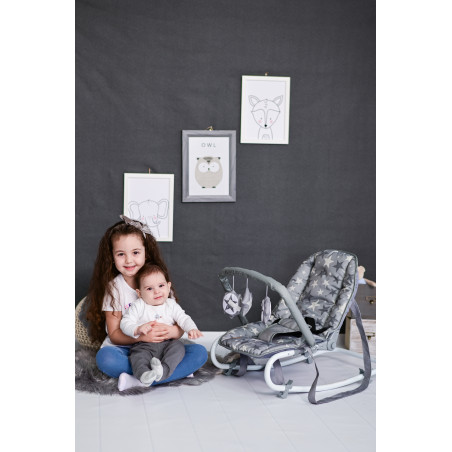 Fotoliu balansoar Eliza, Beige Daisy,10110142125