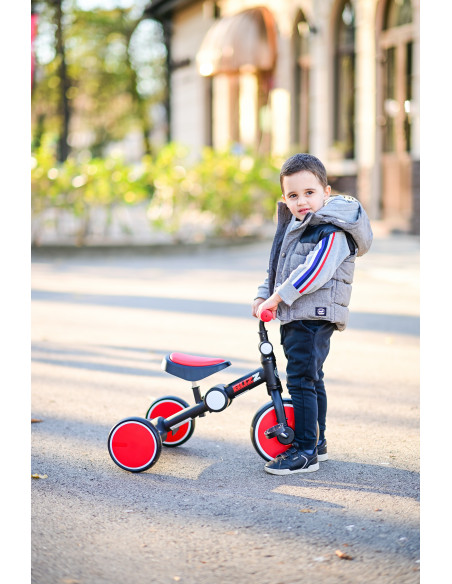 Tricicleta pentru copii, Buzz, complet pliabila, Black &