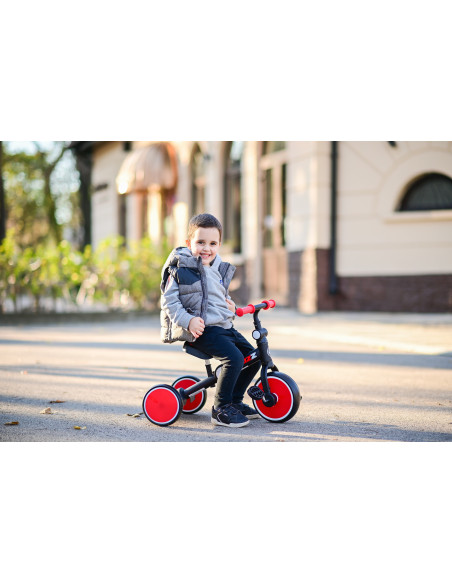 Tricicleta pentru copii, Buzz, complet pliabila, Black &