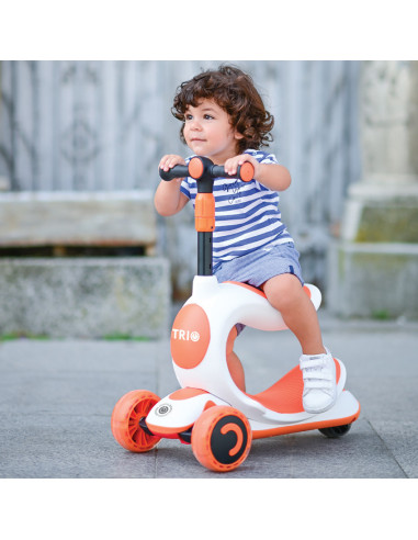 Trotineta pentru copii, Trio, 3 Ani+, roti cu leduri Trotineta pentru copii, Trio, 3 Ani+, roti cu leduri