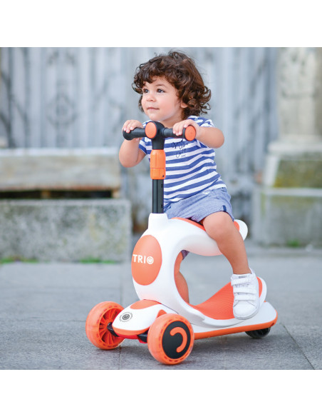Trotineta pentru copii, Trio, 3 Ani+, roti cu leduri Trotineta pentru copii, Trio, 3 Ani+, roti cu leduri