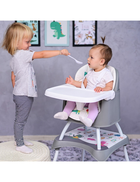 Scaun de masa inalt pentru copii, Trick, convertibil 3in1 Scaun de masa inalt pentru copii, Trick, convertibil 3in1