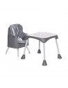 Scaun de masa inalt pentru copii, Trick, convertibil 3in1, Grey