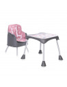 Scaun de masa inalt pentru copii, Trick, convertibil 3in1, Pink