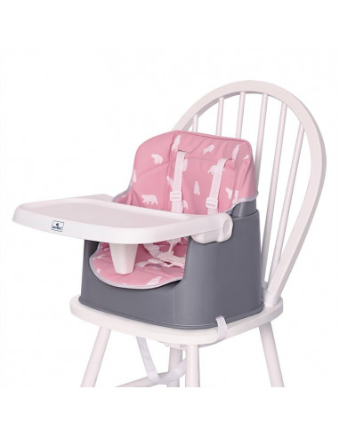 Scaun de masa inalt pentru copii, Trick, convertibil 3in1, Pink Scaun de masa inalt pentru copii, Trick, convertibil 3in1, Pink