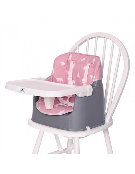 Scaun de masa inalt pentru copii, Trick, convertibil 3in1, Pink Scaun de masa inalt pentru copii, Trick, convertibil 3in1, Pink