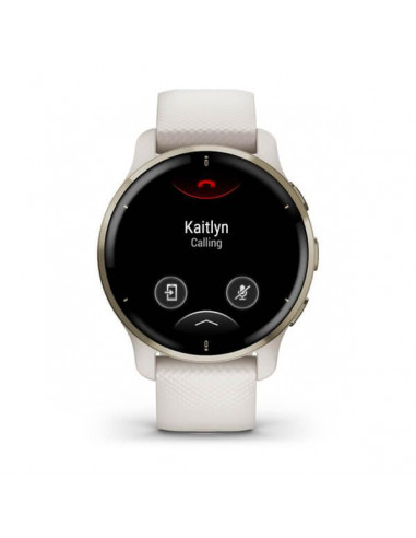 Ceas Garmin SmartWatch Venu 2 Plus Stainless Steel Bezel, Ivory
