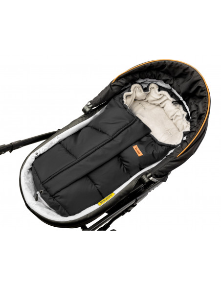 Sac de iarna Sensillo 3 in 1 POLAR Negru/Bej,SILLO-847