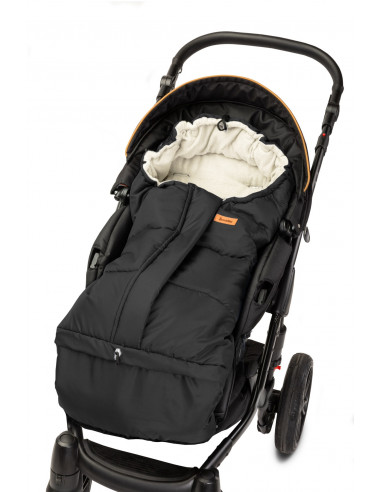 Sac de iarna Sensillo 3 in 1 POLAR Negru/Bej,SILLO-847