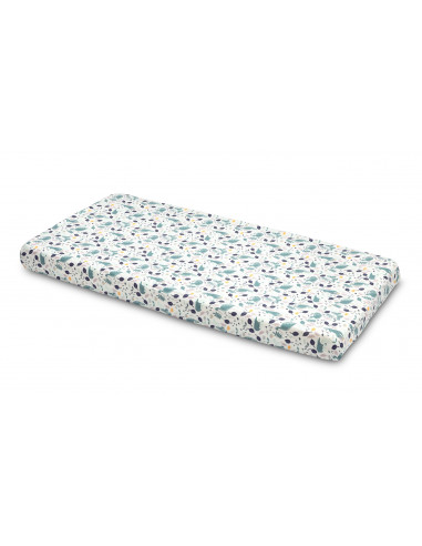 Cearsaf imprimat de bumbac cu elastic Sensillo Plush Karo