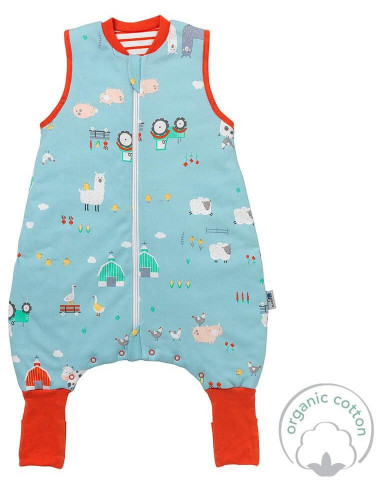 Sac de dormit cu picioruse si talpa antiderapanta Farmyard 70
