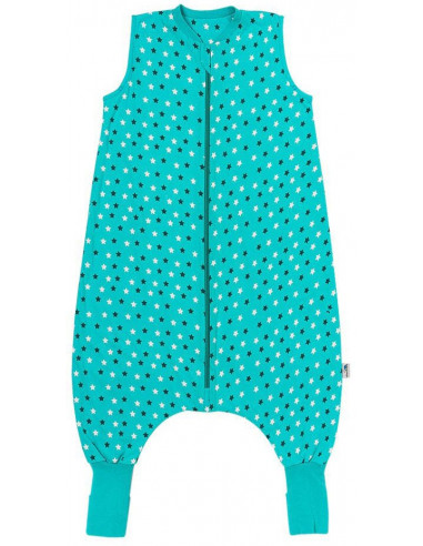 Sac de dormit cu picioruse si talpa antiderapanta Teal Stars
