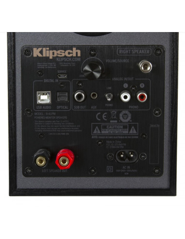 Boxe active de raft Klipsch R-41PM, Black (pereche),R-41PM