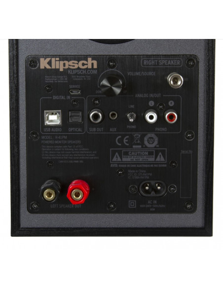 Boxe active de raft Klipsch R-41PM, Black (pereche),R-41PM
