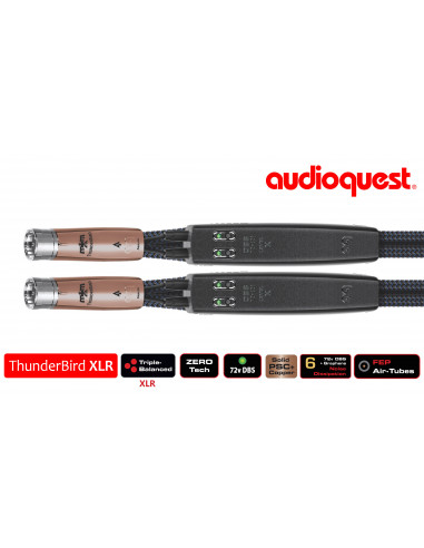 Cablu audio 2XLR - 2XLR AudioQuest Thunderbird, 1.0m, Level 6
