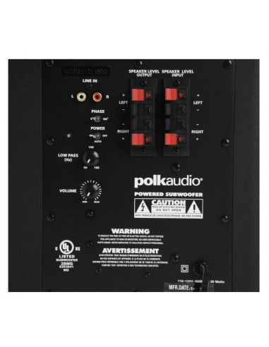 Sistem boxe Home Cinema 5.1 Polk Audio TL1600,AUDHC-PLK-TL1600