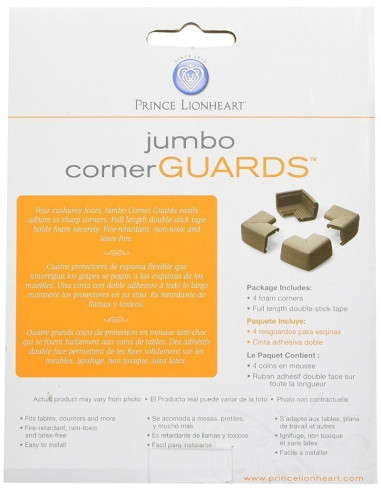 Protectii Prince Lionheart pentru Colturi Jumbo Maro,0101