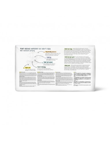 Scutece Hipoalergenice Eco Kit&Kin, Marimea 1, 2-5 kg, 40