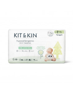 Scutece Hipoalergenice Eco Kit&Kin, Marimea 2, 4-8 kg, 40 2