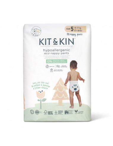 Scutece Hipoalergenice Eco Kit&Kin Pull Up Junior, Marimea 5