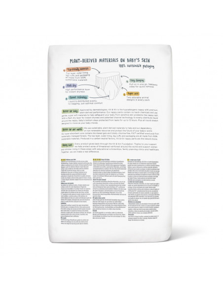 Scutece Hipoalergenice Eco Kit&Kin Pull Up XL6, Marimea 6, 15