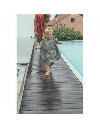 Poncho Copii din Bambus Whisper Green,TM-PONCH-540