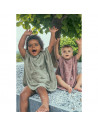 Poncho Copii din Bambus Whisper Green,TM-PONCH-540