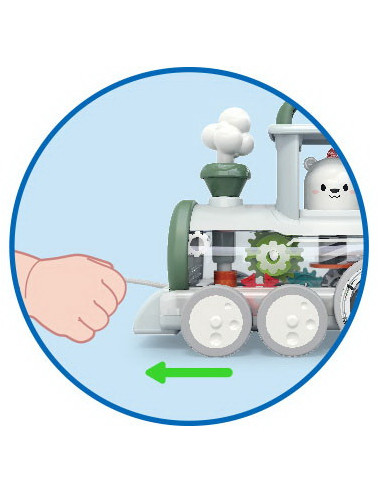 Locomotiva Cu Mecanism Steam,E7995