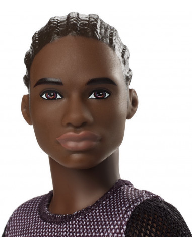 Papusa Baiat Fashionistas Afro-american,MTDWK44_GDV13